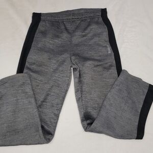 Reebok Gray and Black Joggers with Elastic Waistband